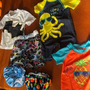 18-24M Swimsuit bundle w/ 2 reusable swim diapers